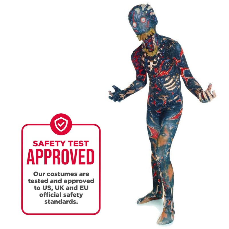 Morphsuits Kids Burnt Zombie Monster Costume - Large 4'-4'6 / 10-12 Years - Image 4